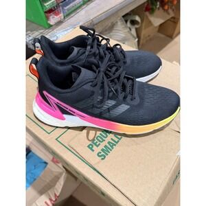 Adidas Response Super Womens Running Shoes Black Pink Orange FZ1973 Size 8.5